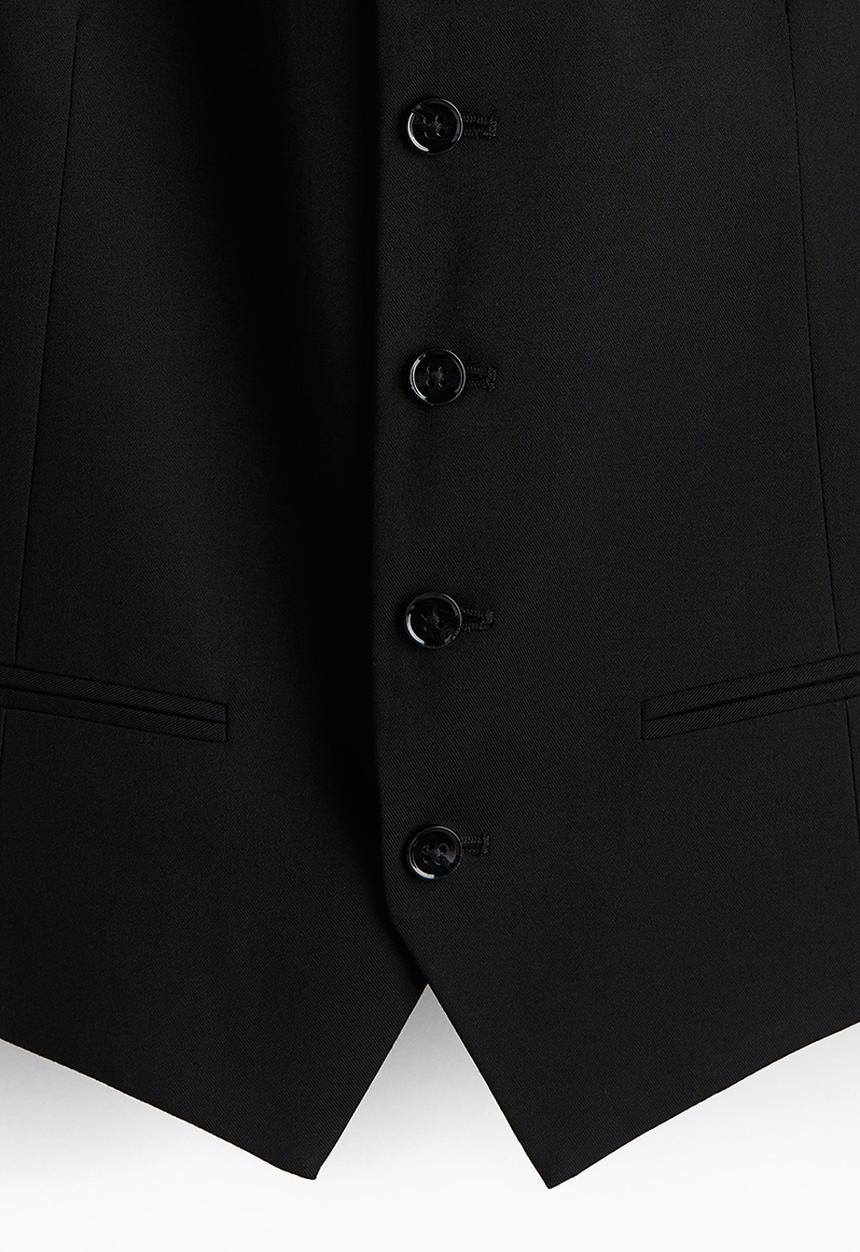 H&M - Slim fit suit waistcoat - black