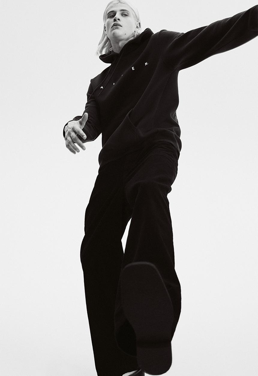 H&M - Regular fit hoodie - black/alien