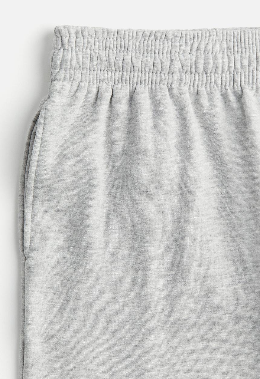 H&M - Wide joggers - light grey marl