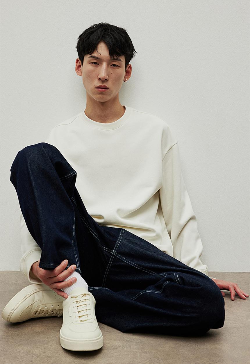 H&M - Loose fit sweatshirt - white