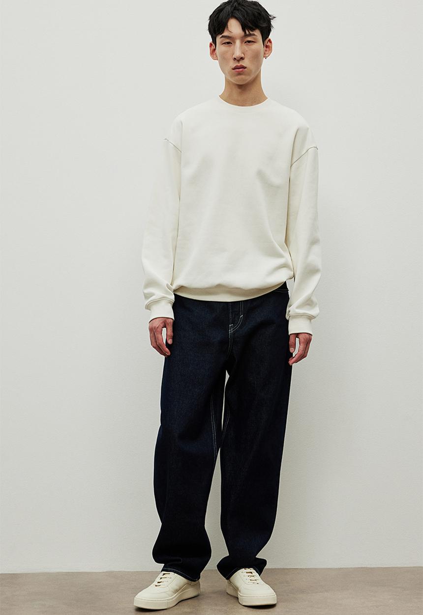 H&M - Loose fit sweatshirt - white