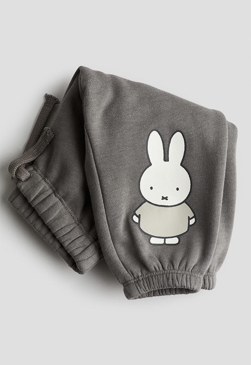 H&M - 2-Piece printed sweatshirt set - grey