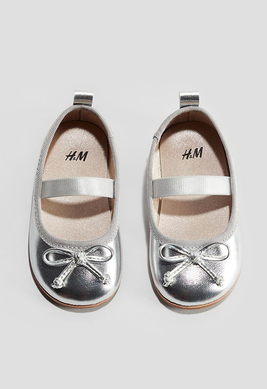 H&M - Ballet pumps - silver