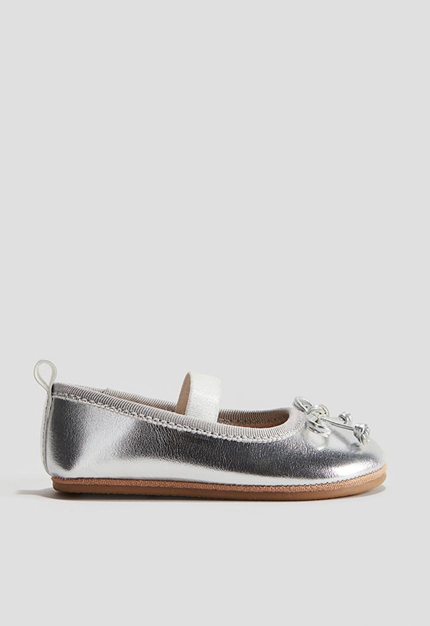 H&M - Ballet pumps - silver