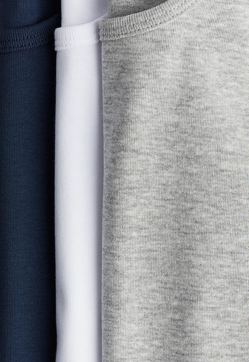 H&M - 3-pack cotton vest tops - multi