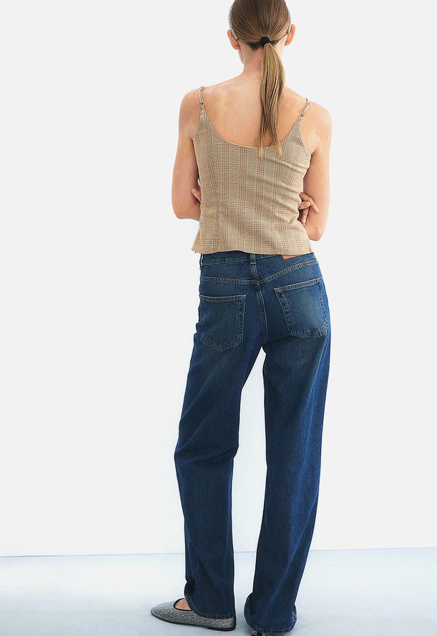 H&M - Wide high jeans - denim blue