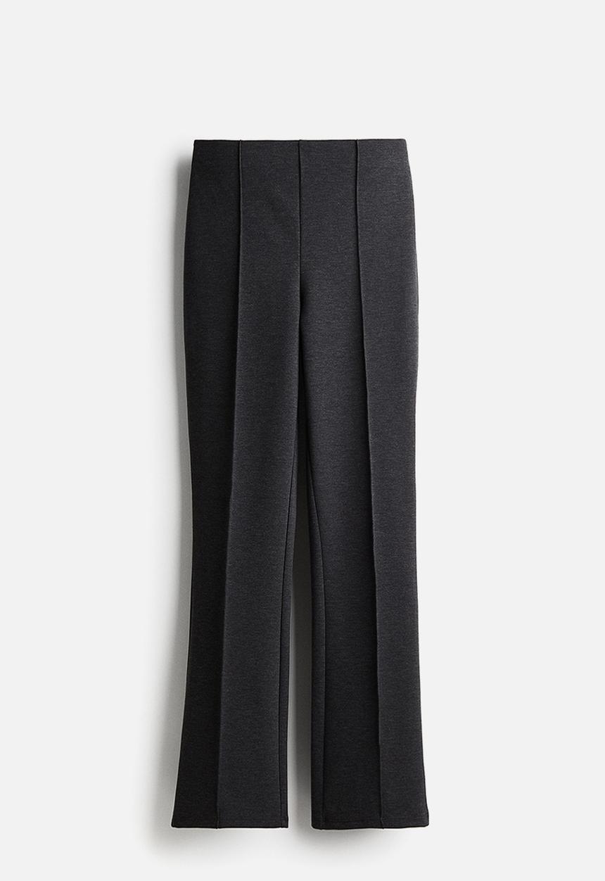 H&M - Tailored jersey trousers - dark grey marl