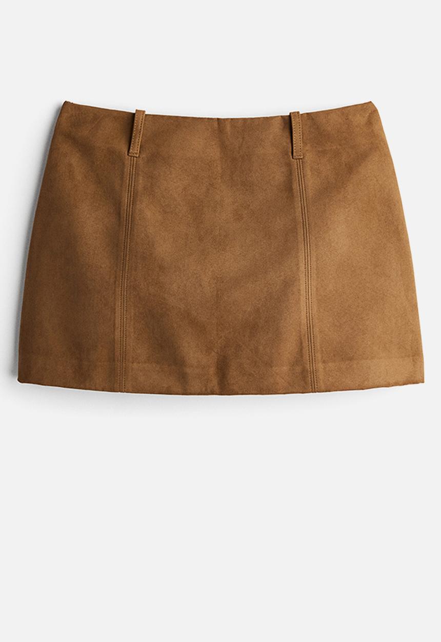 H&M - A-line mini skirt - brown