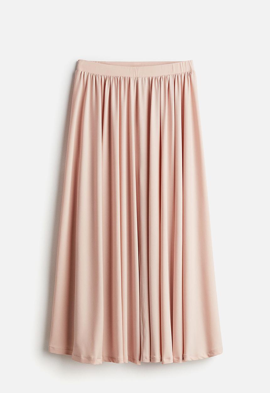 H&M - Circular jersey skirt - dusty pink