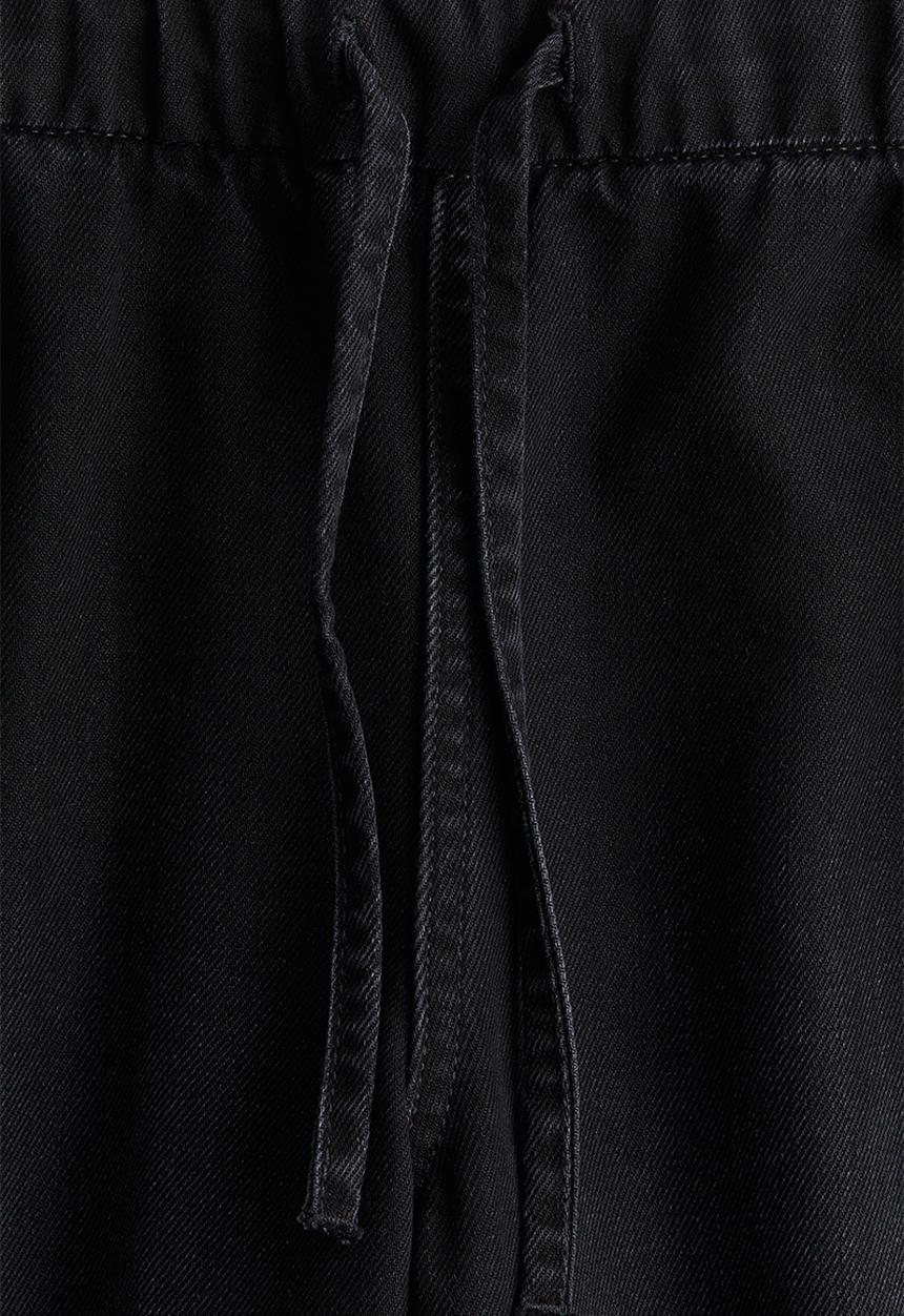 H&M - Denim joggers - black