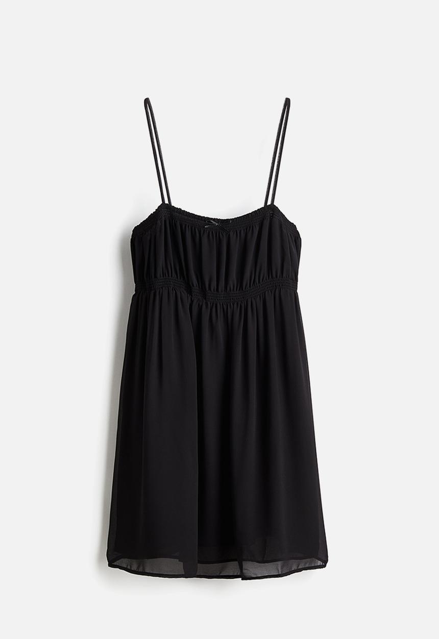H&M - Sheer strappy dress - black