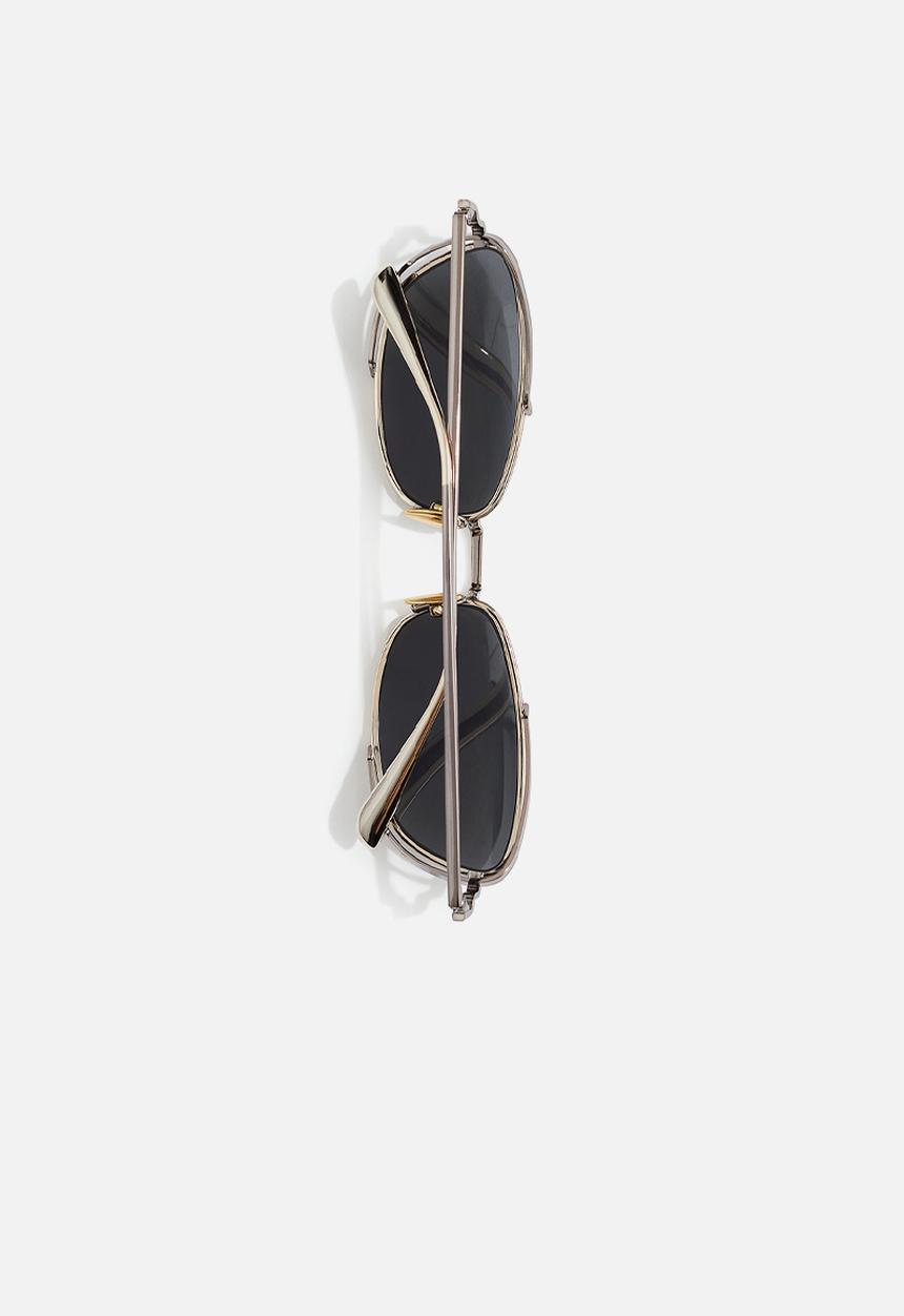 H&M - H&M Studio: Two-toned oval sunglasses - gold-coloured & silver
