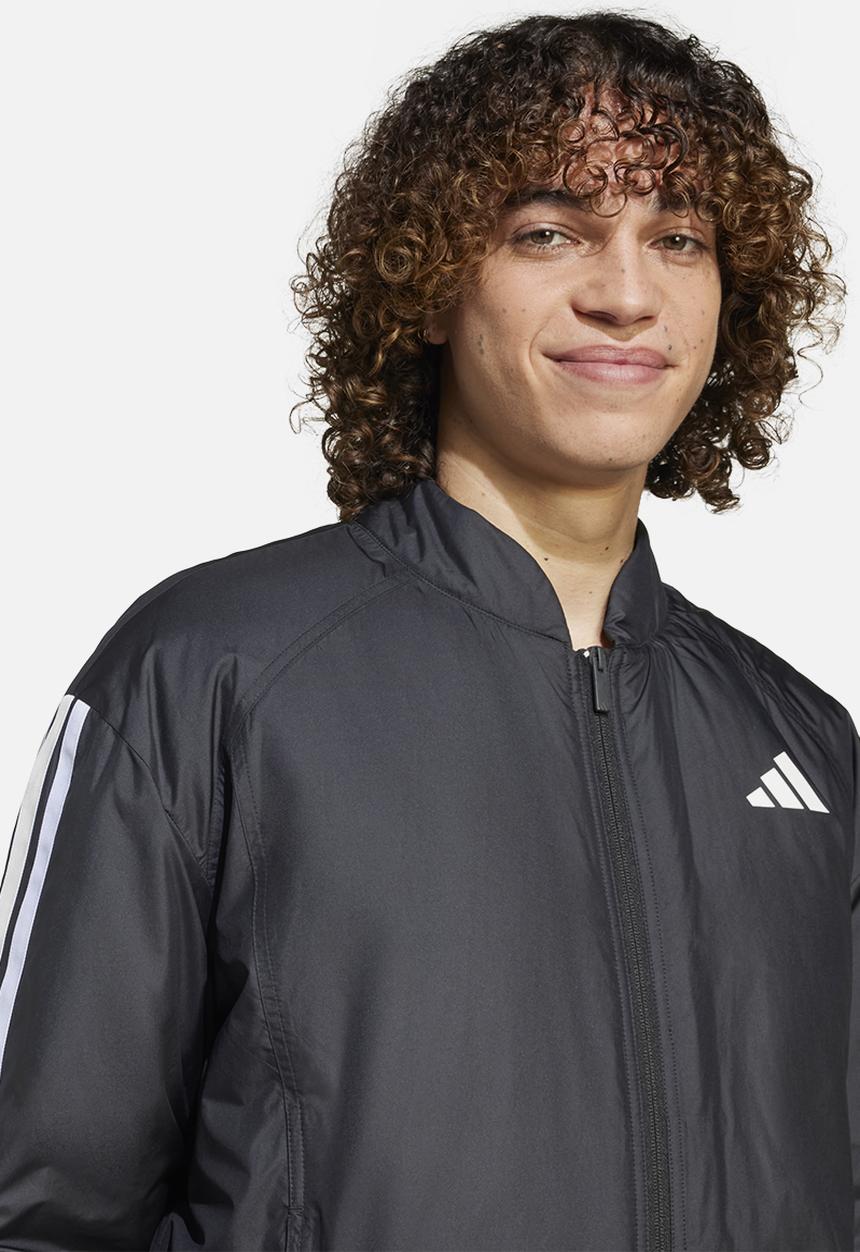 adidas Performance - Essentials 3-Stripes Insulated Bomber Jacket - Black