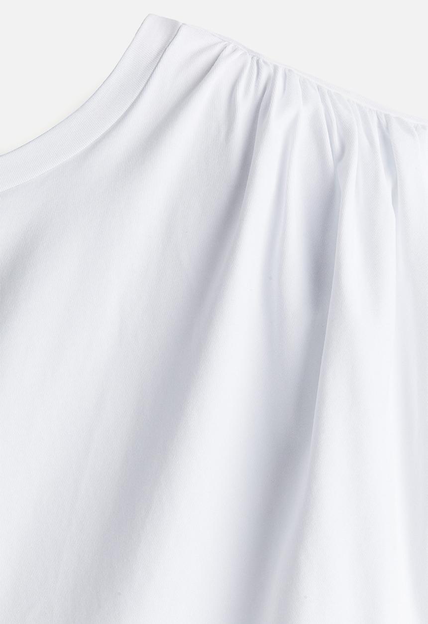 H&M - H&M Studio: Draped asymmetric top - white