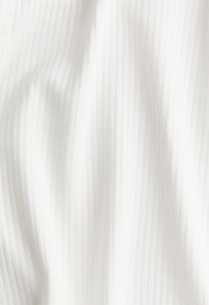 H&M - H&M Studio: Ribbed viscose vest top - cream