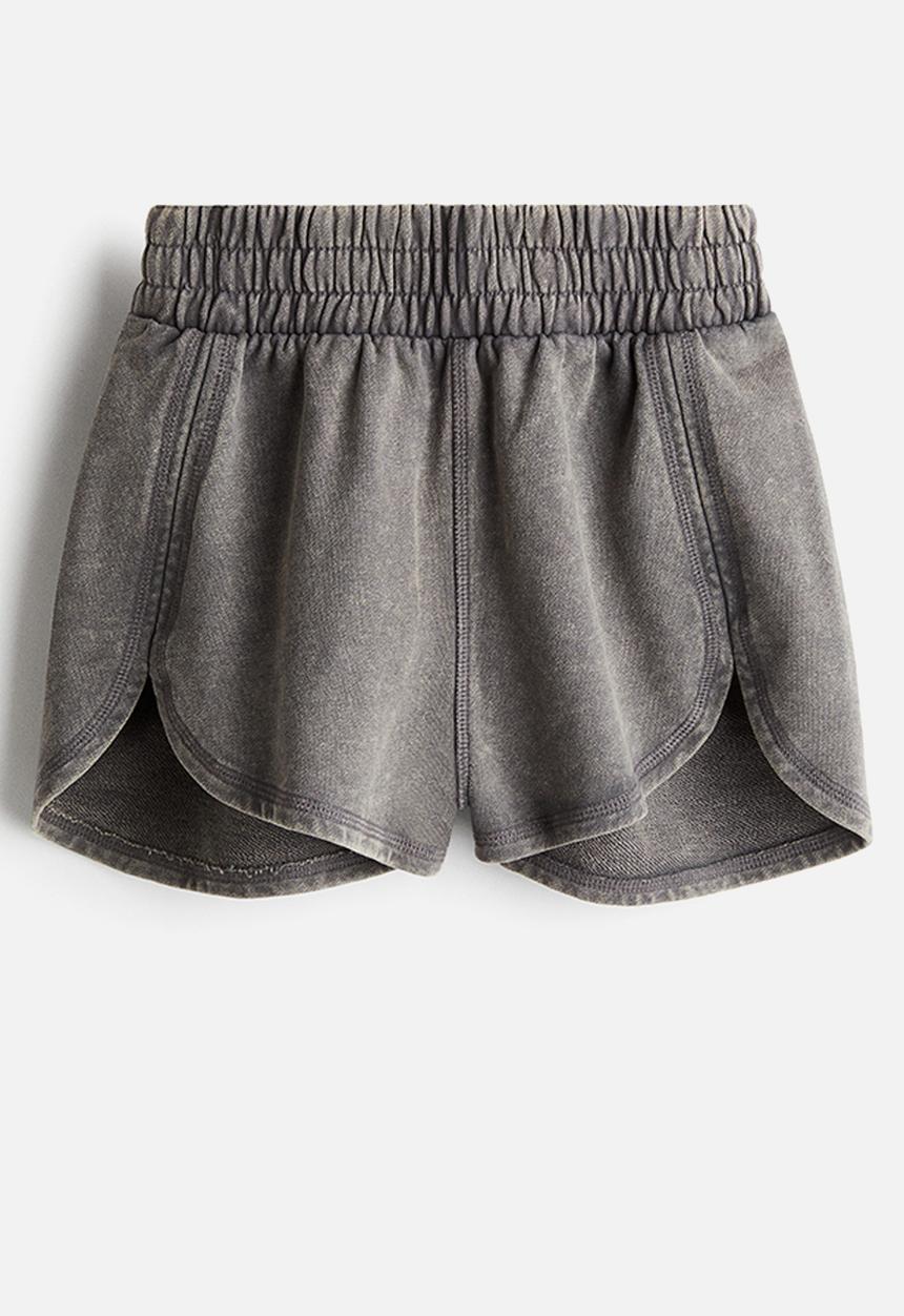 H&M - H&M Studio: Washed sweatshirt shorts - grey washed
