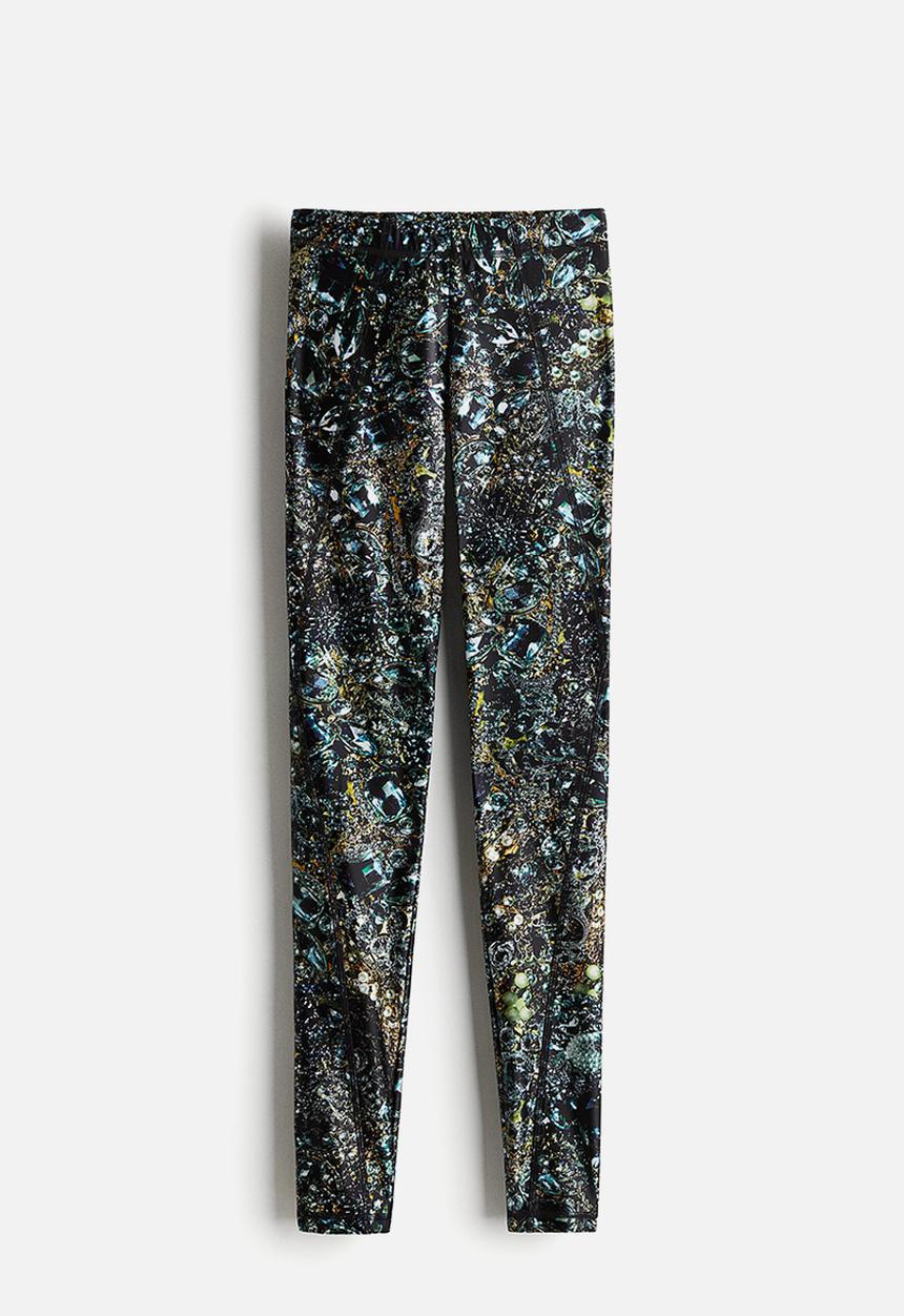 H&M - H&M Studio: Flatlock-seam leggings - black jewellery 