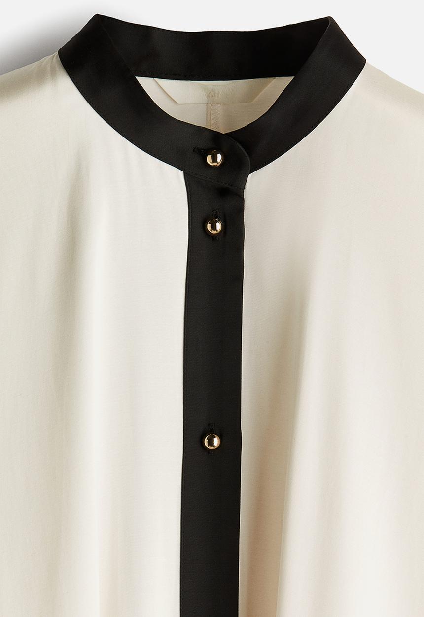 H&M - Button-front kaftan dress - cream