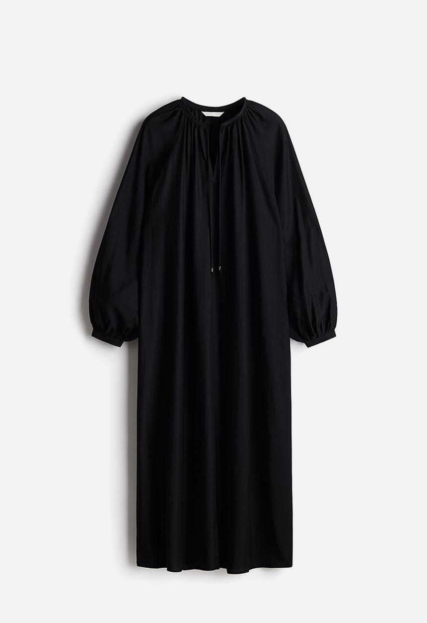 H&M - Balloon-sleeved dress - black