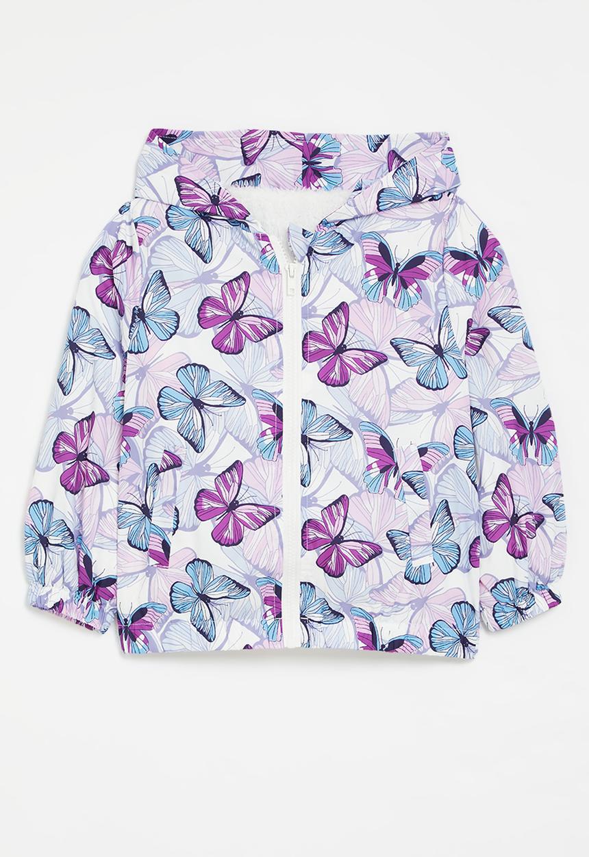 Pop Candy - Printed hooded windbreaker - purple