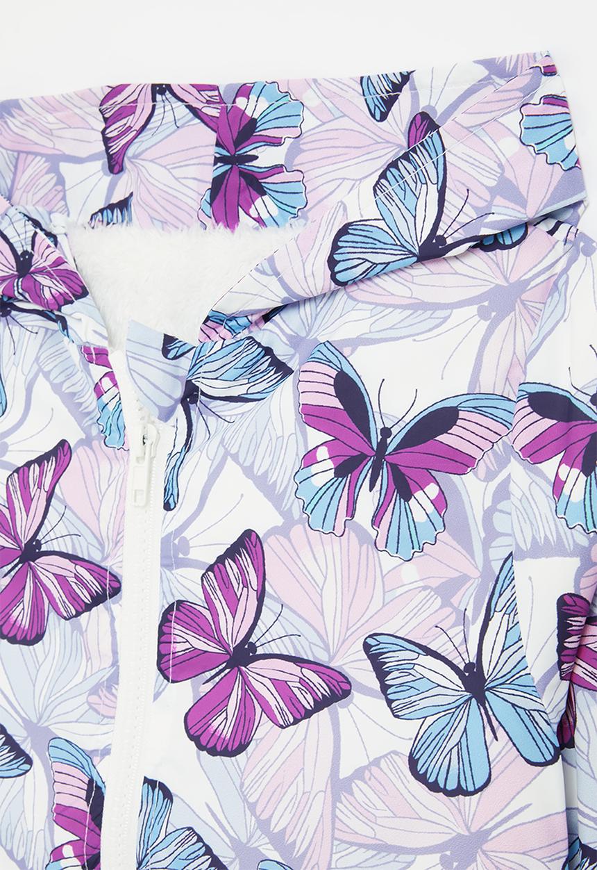 Pop Candy - Printed hooded windbreaker - purple