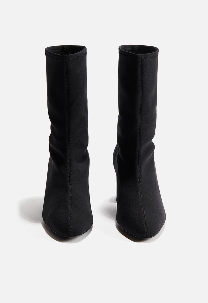 H&M - Ankle-high sock boots - black