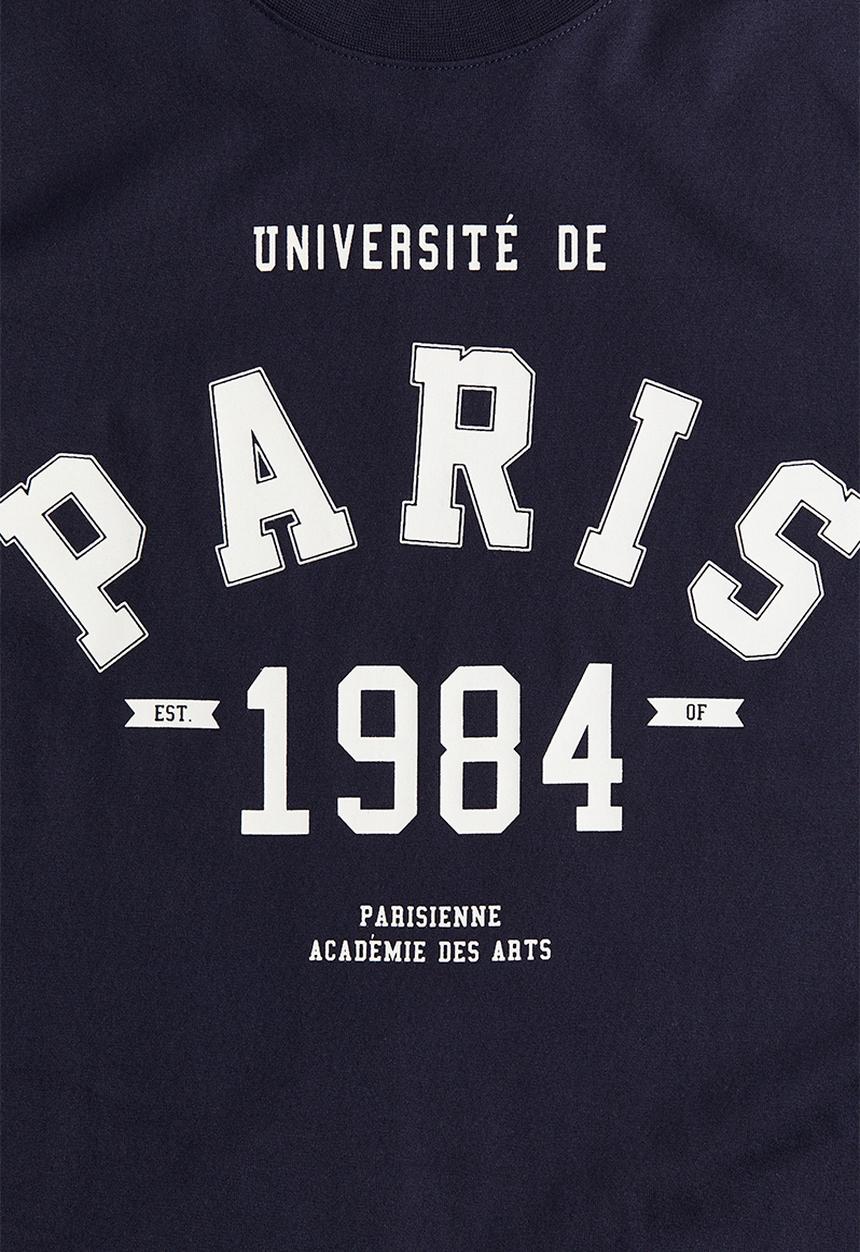 H&M - T-shirt - navy blue & paris