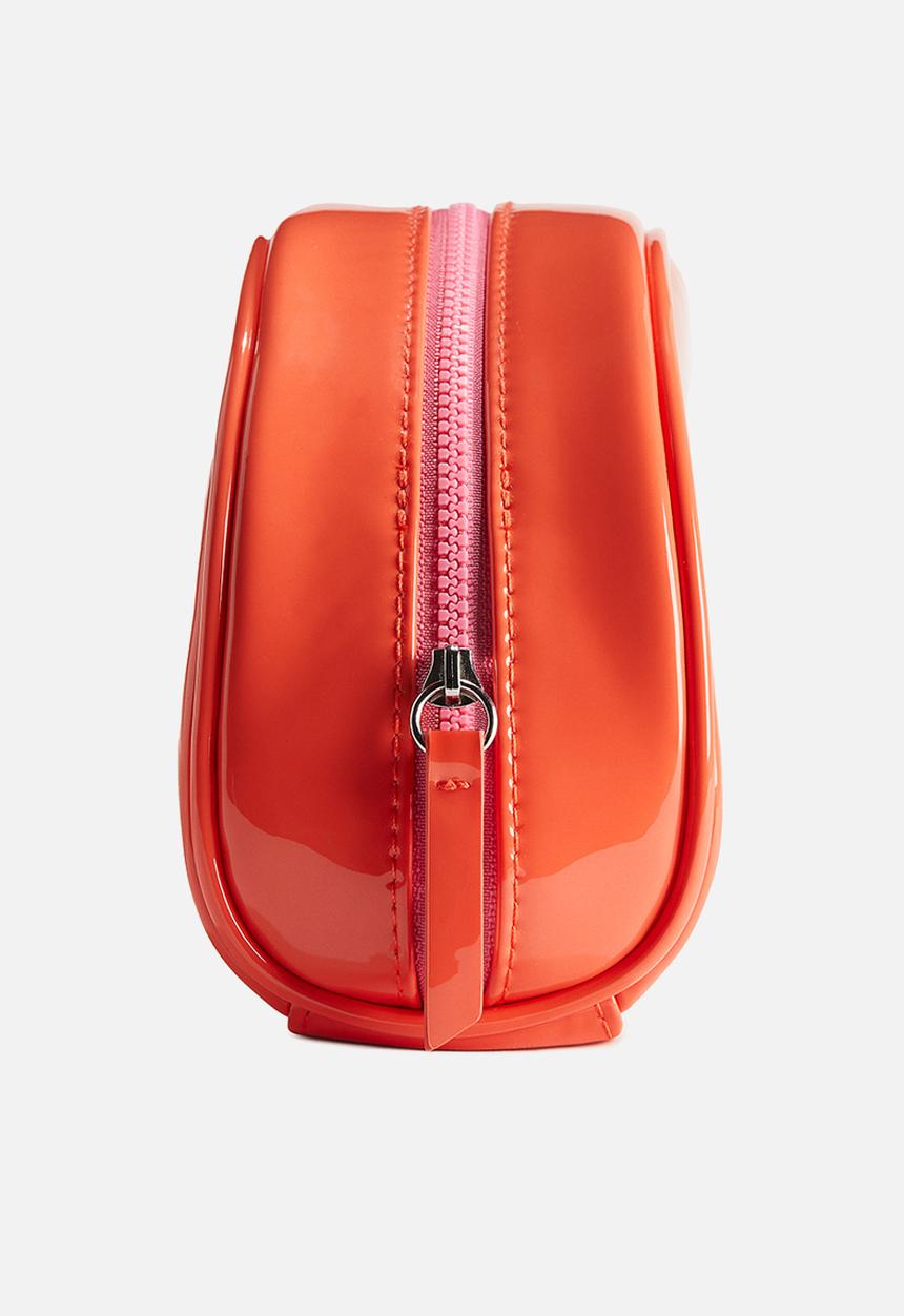 H&M - Dome-shaped make-up bag - coral red 