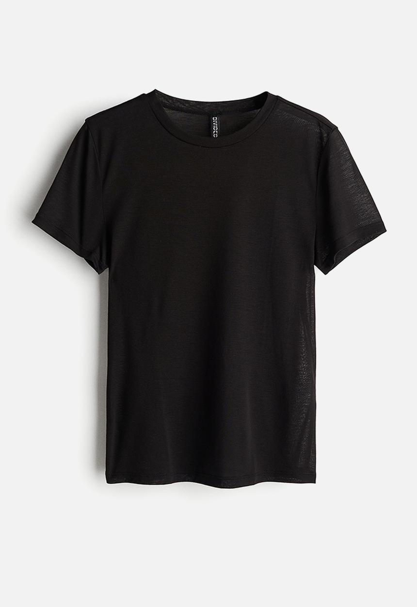 H&M - Fitted t-shirt - black