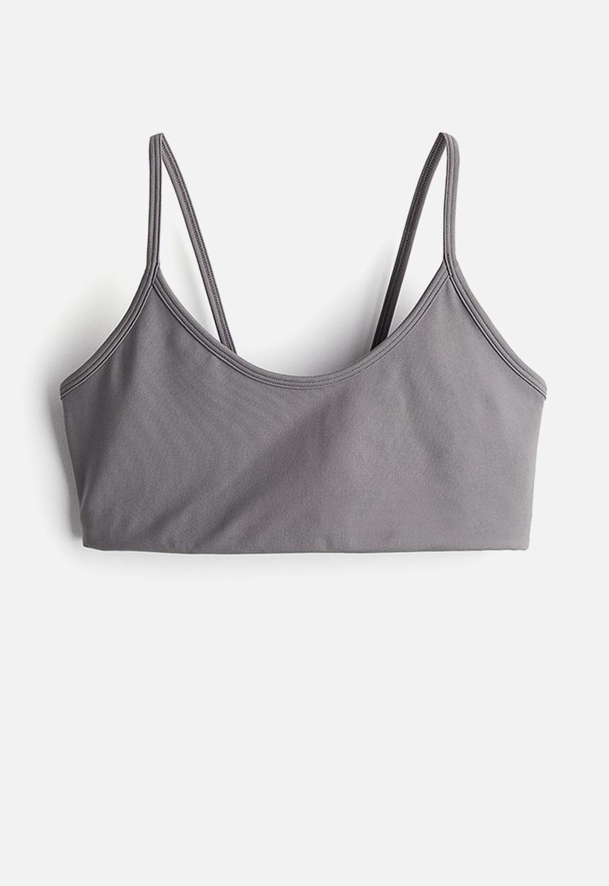 H&M - Light support sports bra in drymove™ - grey