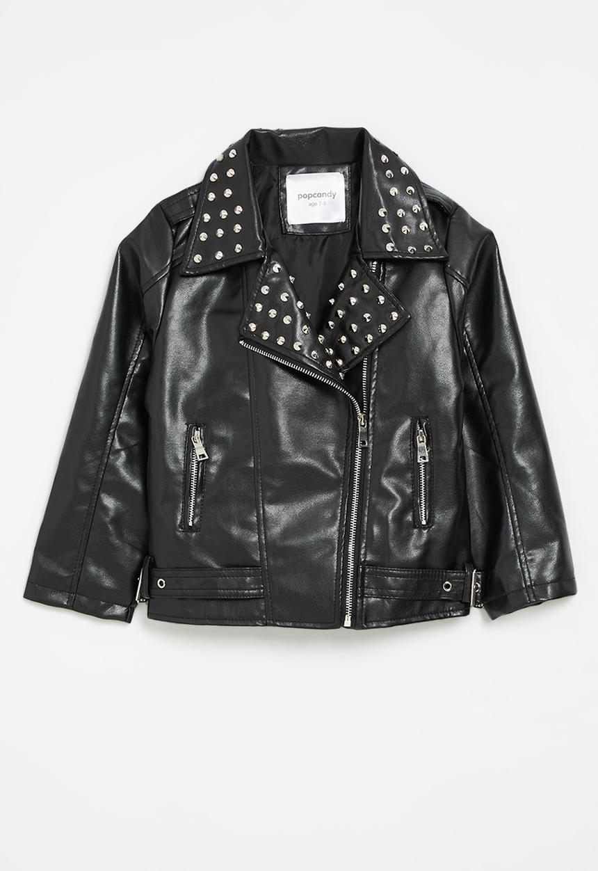 Pop Candy - Faux leather jacket - black