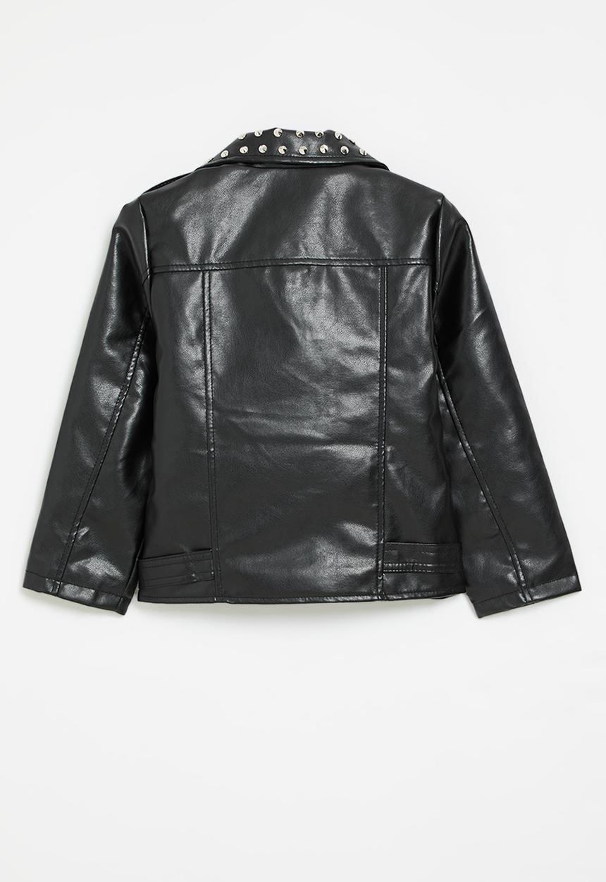 Pop Candy - Faux leather jacket - black