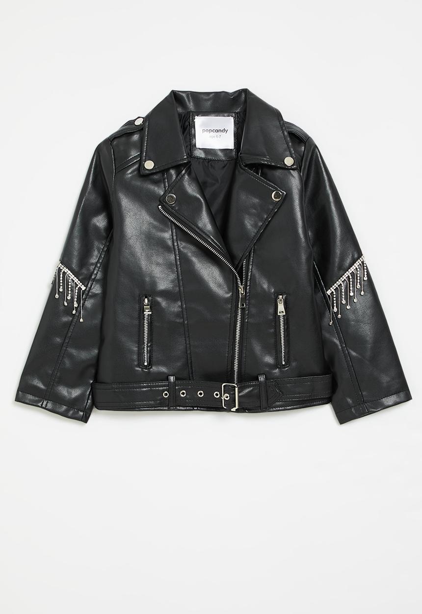 Pop Candy - Faux leather jacket -black