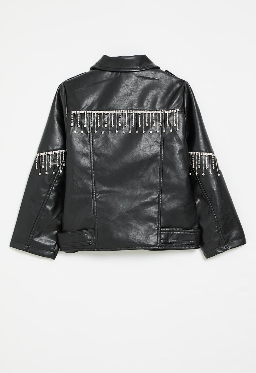 Pop Candy - Faux leather jacket -black