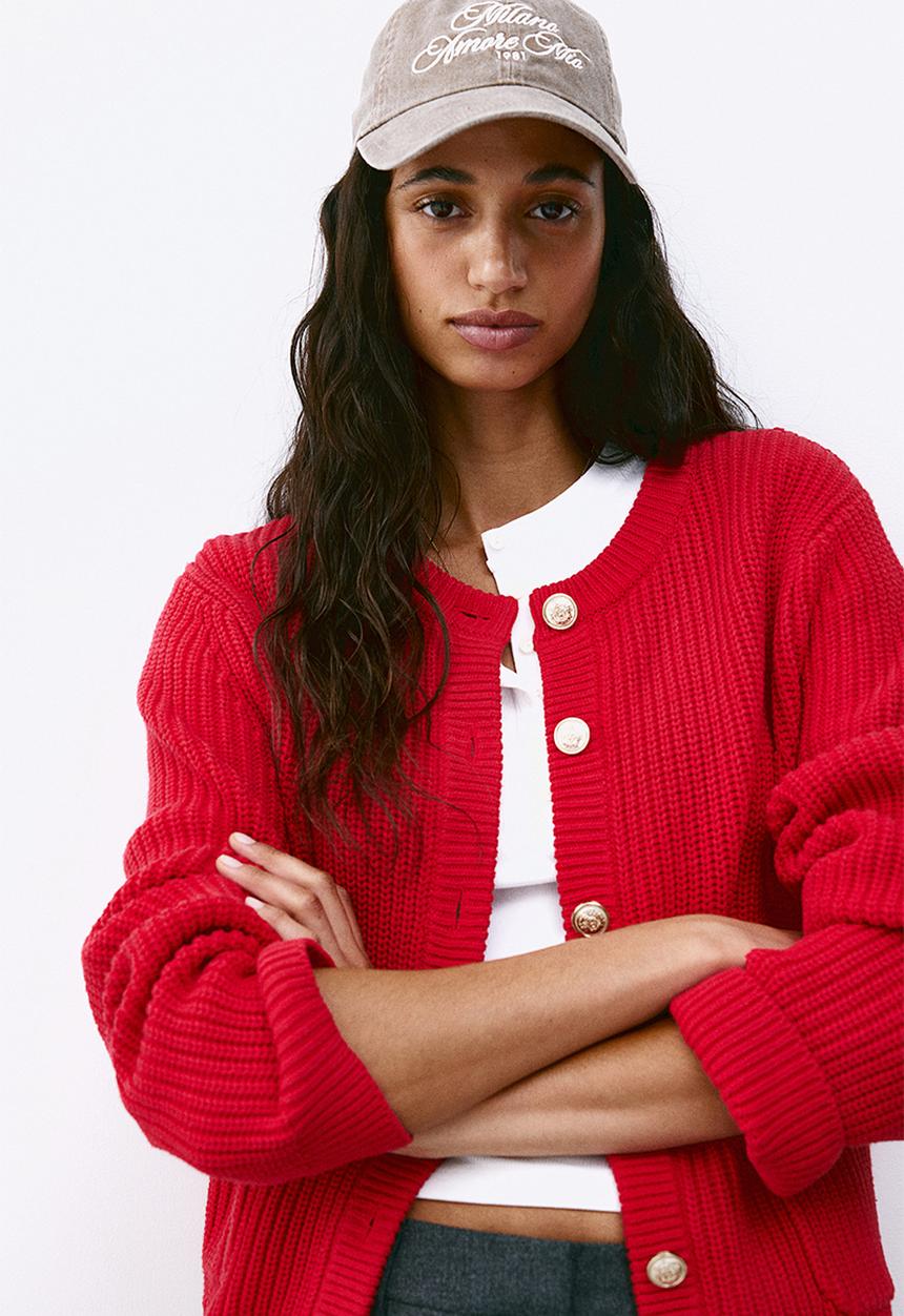 auralee RIB KNIT SHORT CARDIGAN レッド AURALEE 人気のアイテムが入荷！ 】｜ビームス ハウス 丸の内｜BEAMS