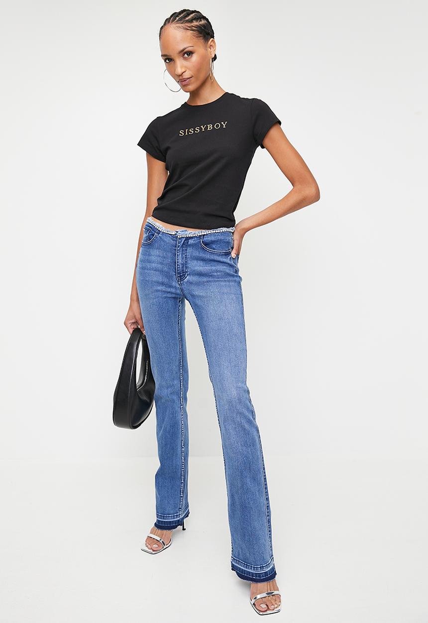 SISSY BOY - ELA: Basic Embroidered Logo Top - Black