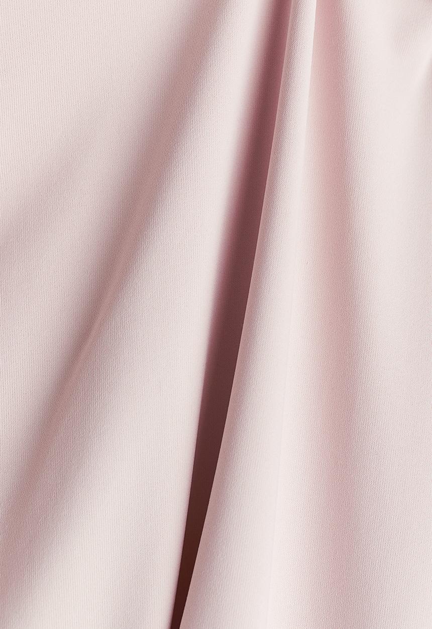 H&M - Scoop-back microfibre top - powder pink 