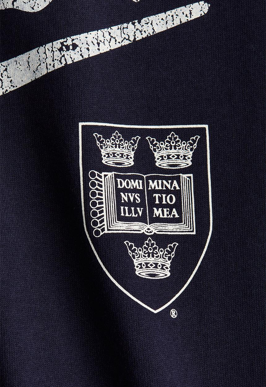 H&M - Oversized printed t-shirt - navy blue/oxford university