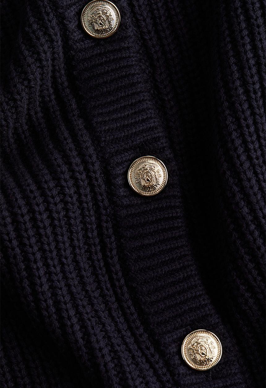 H&M - Rib-knit cardigan  - navy blue