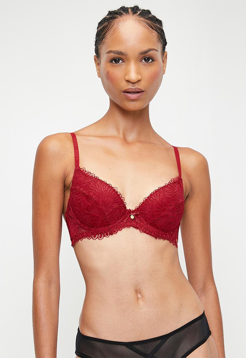 KANGOL - Padded T-shirt bra - red