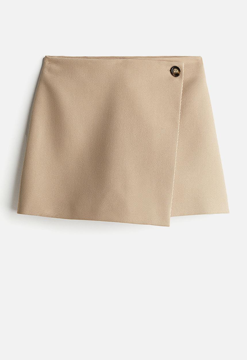 H&M - Mini skort - beige
