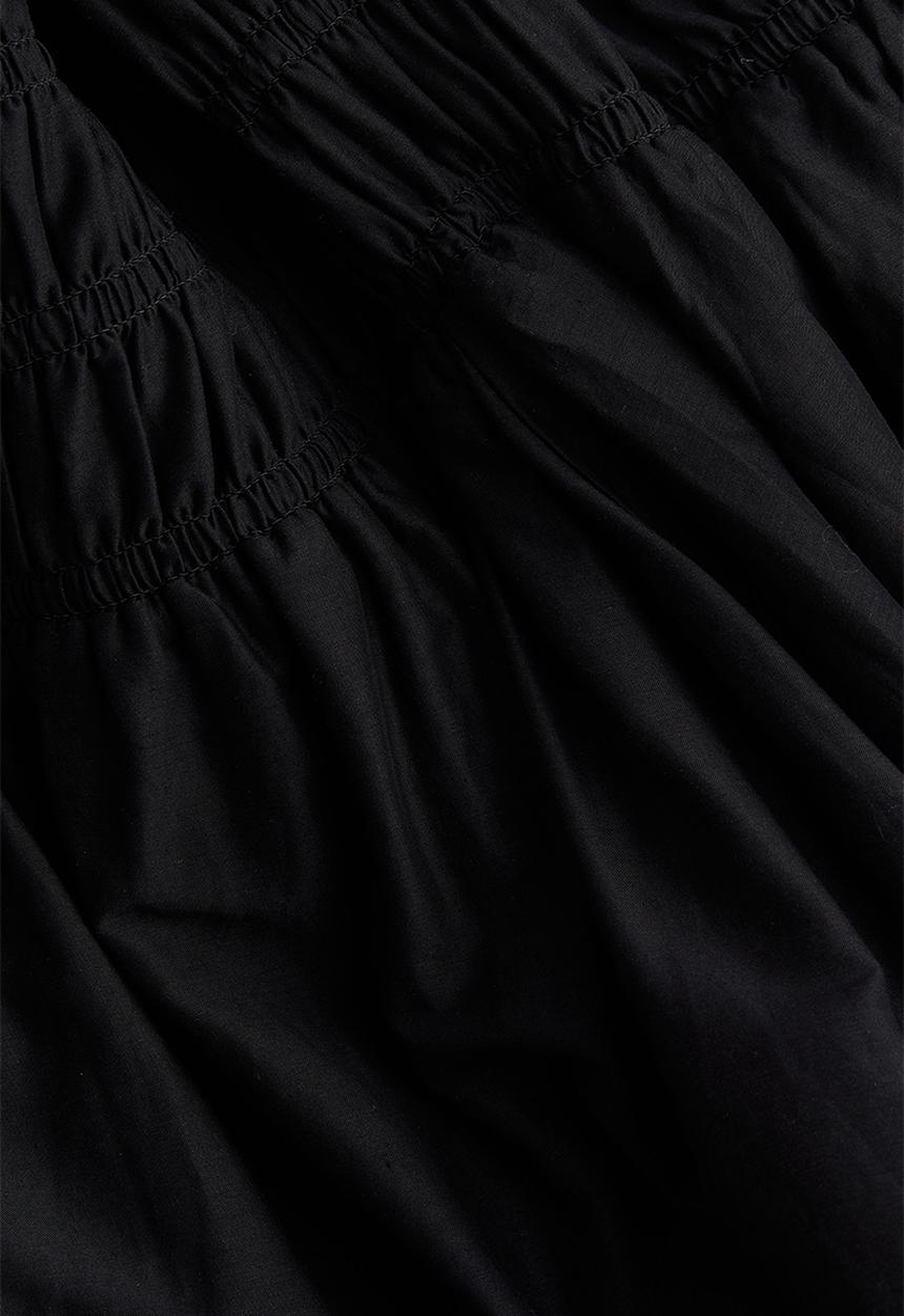 H&M - Smocked-waist skirt - black
