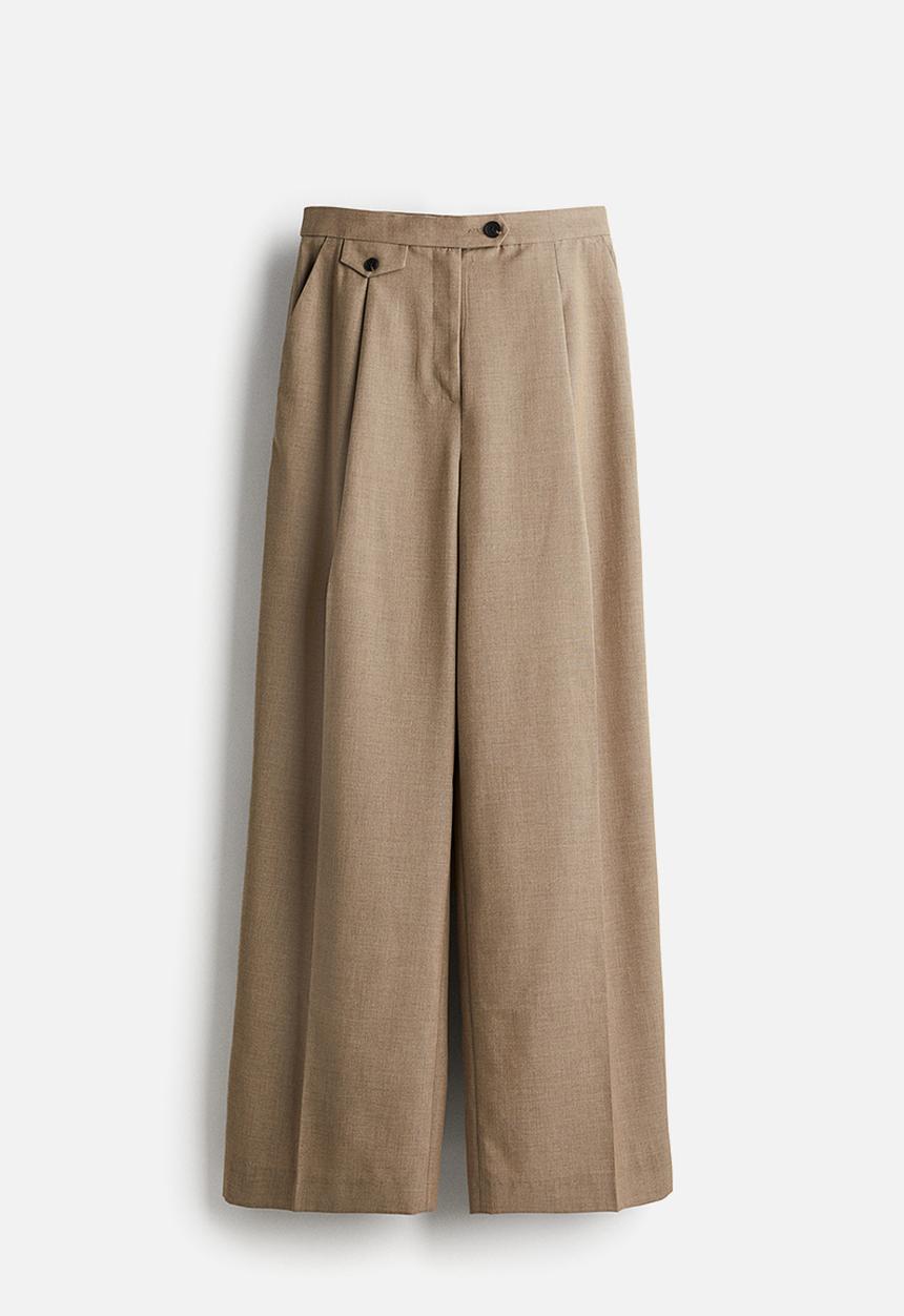 H&M - Crease-leg trousers - beige