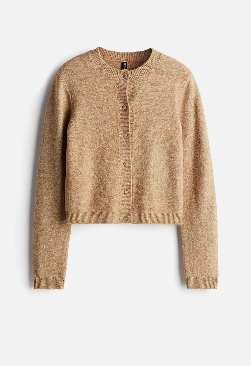 H&M - Fine-knit cardigan - beige marl