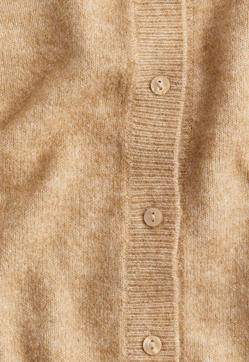 H&M - Fine-knit cardigan - beige marl