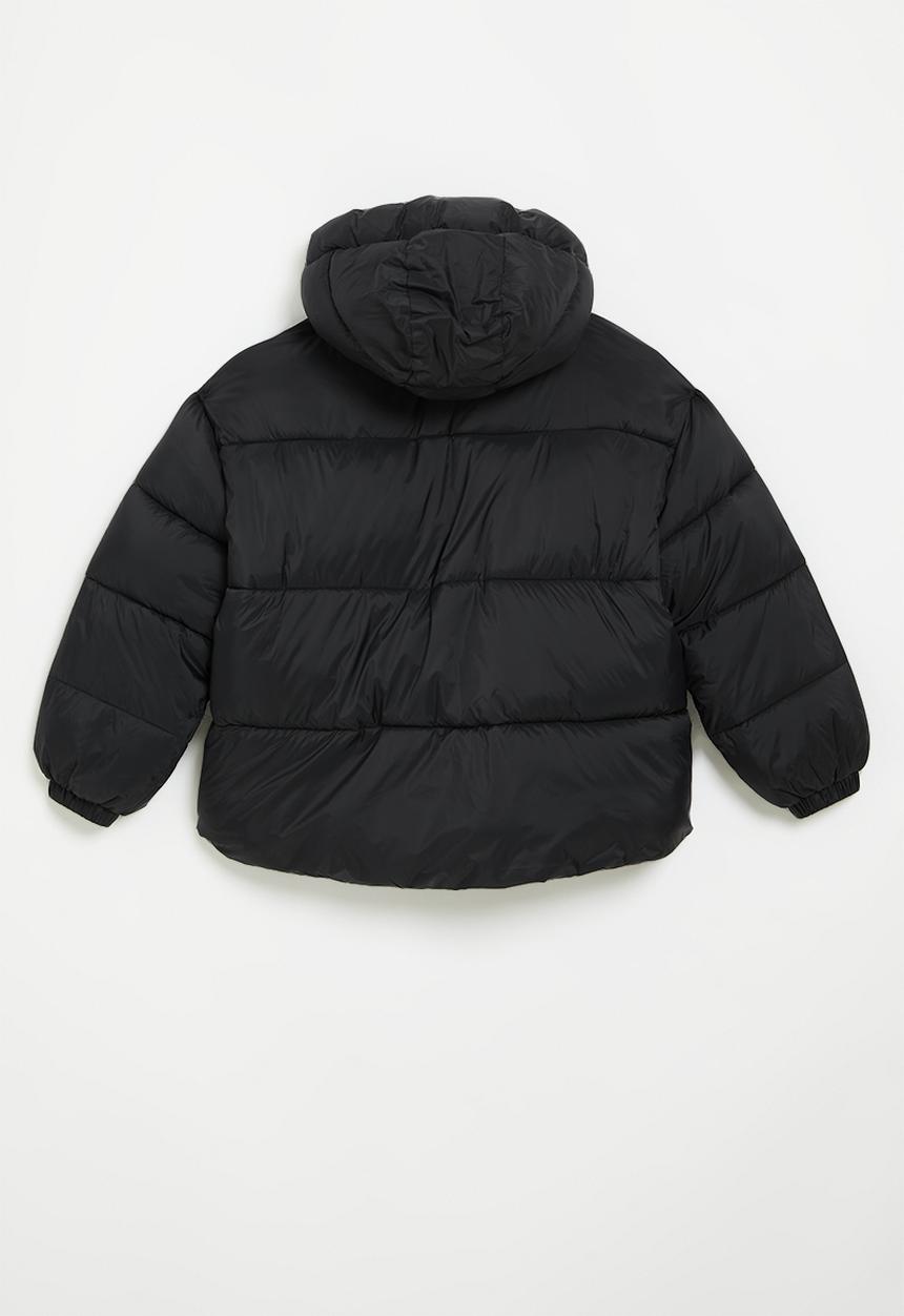 Pop Candy - Hooded puffer jacket-black