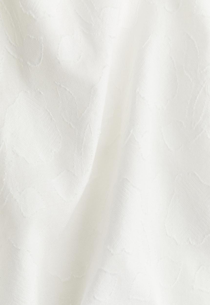 H&M - Jacquard-weave blouse - white