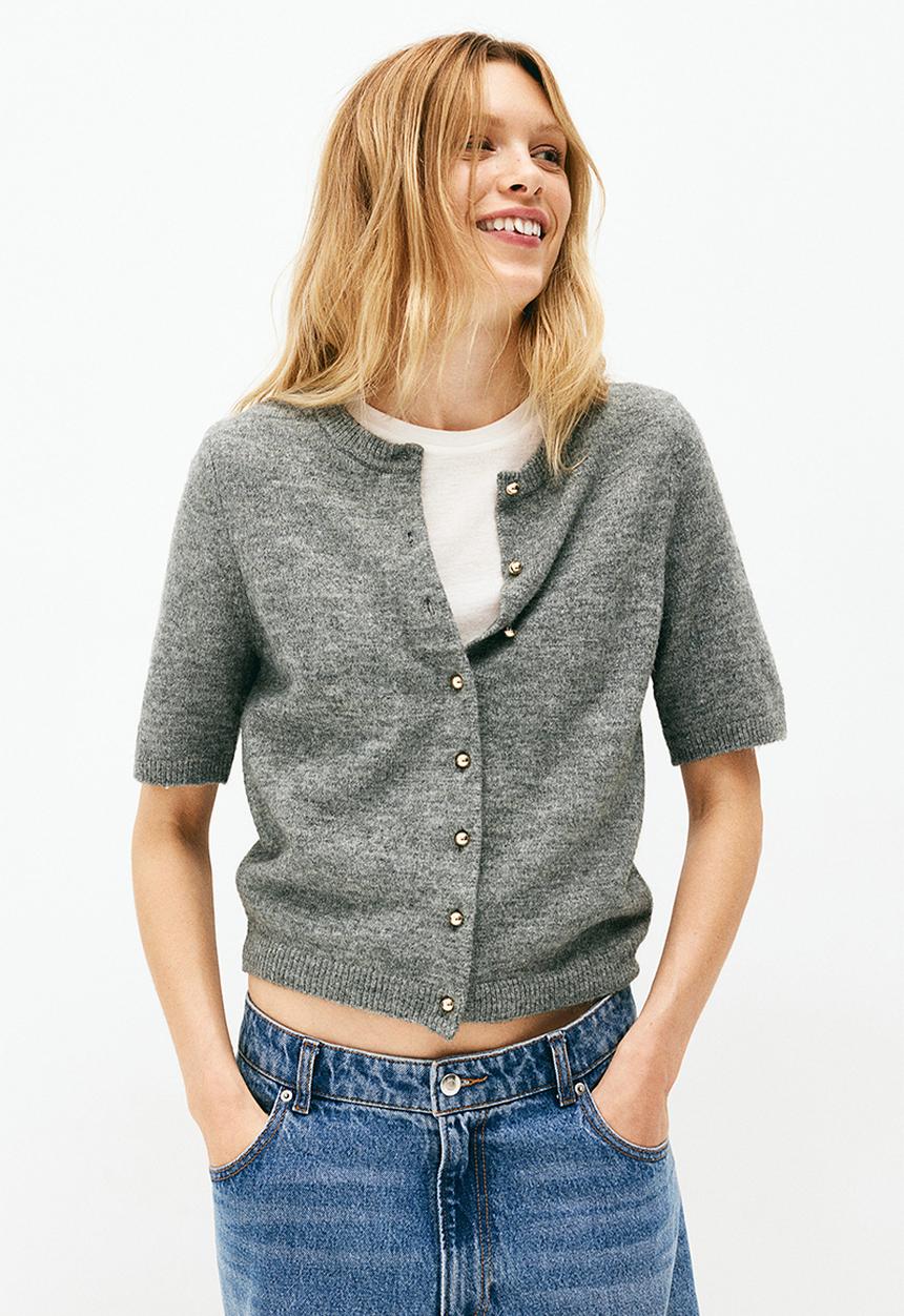 H&M - Knitted cardigan - grey marl