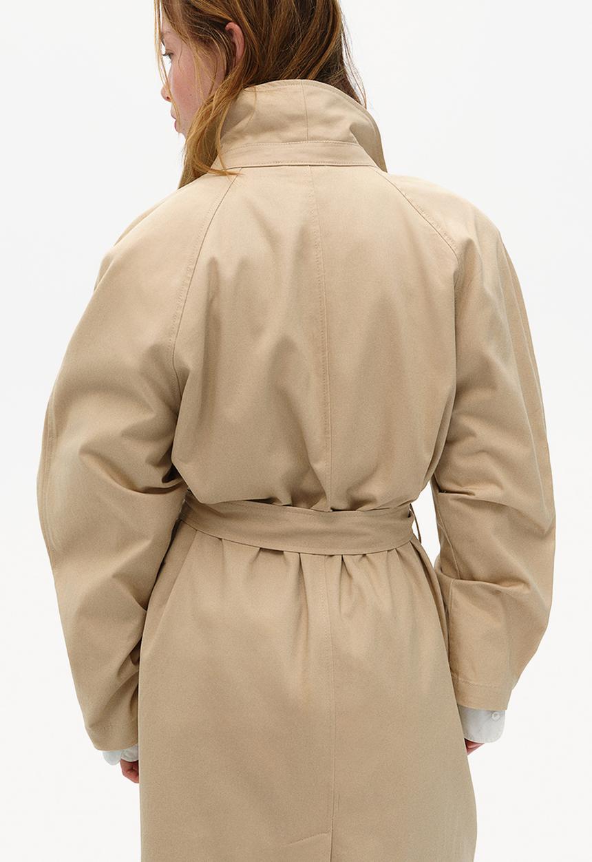 H&M - Shoulder-pad trench coat - beige