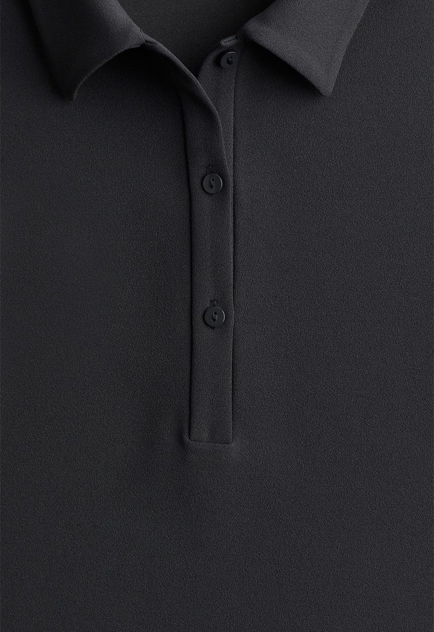 H&M - Crêpe polo dress - grey